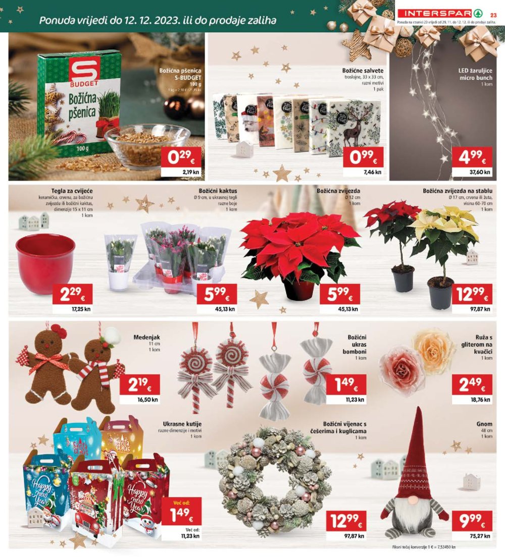 INTERSPAR katalog Akcija 29.11.-05.12.2023.