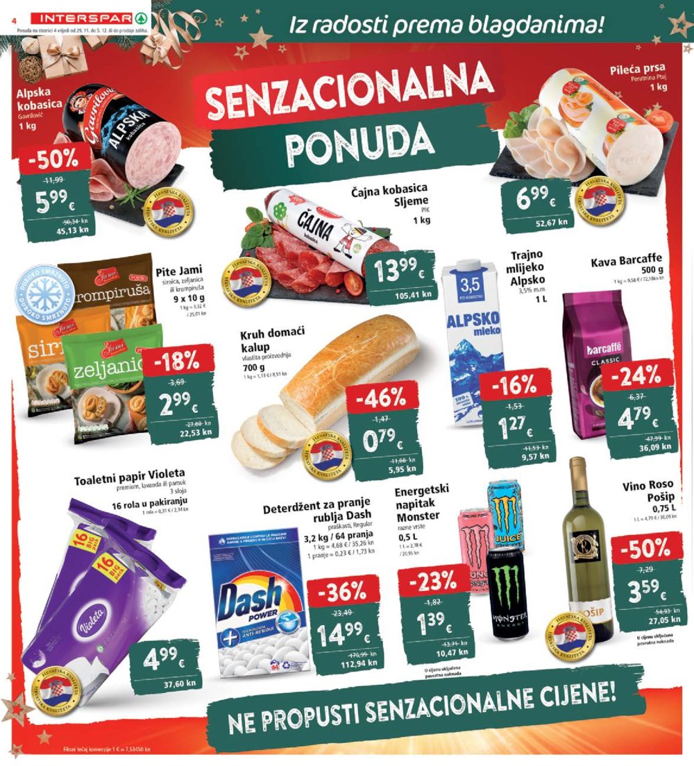 INTERSPAR katalog Akcija 29.11.-05.12.2023.