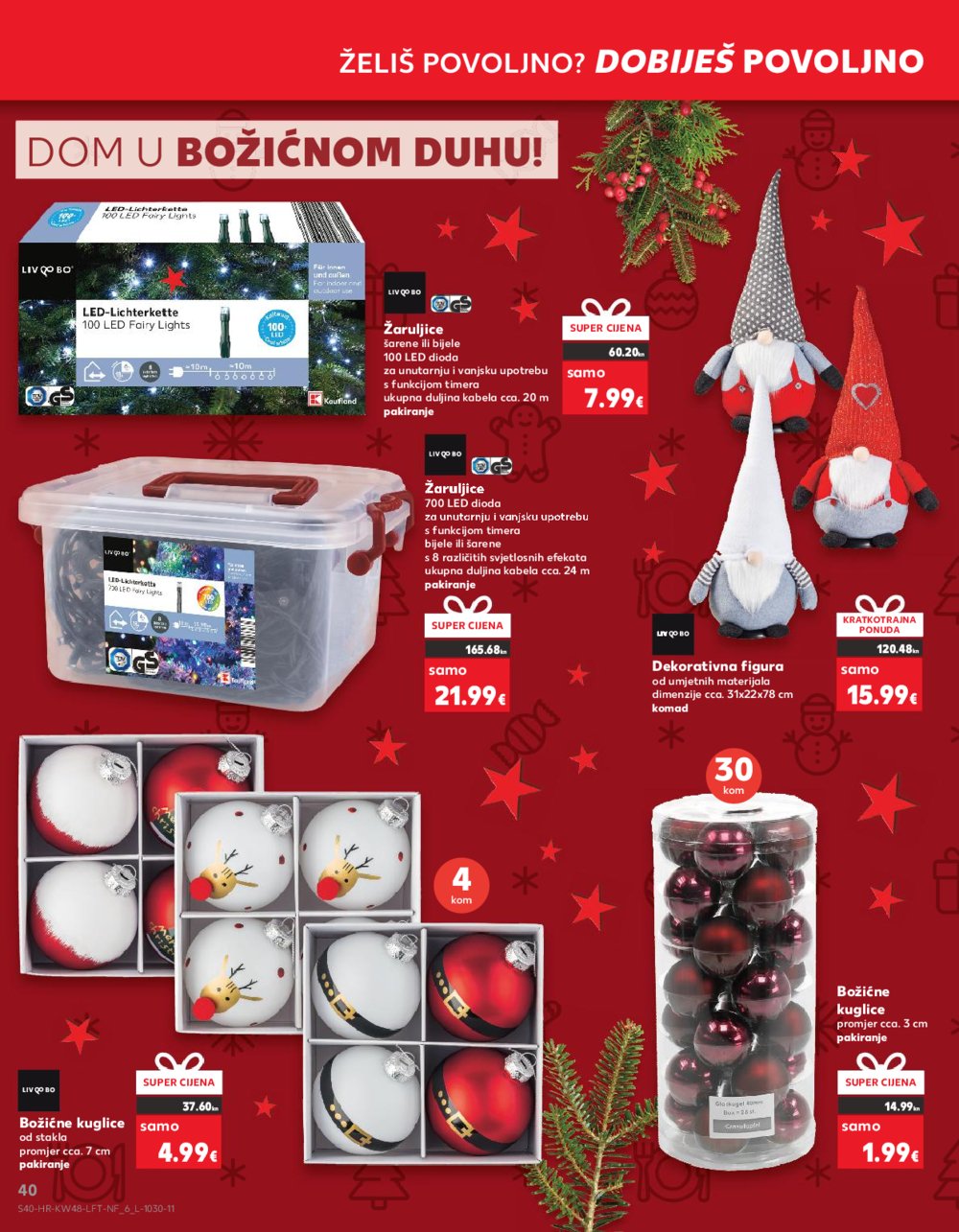 Kaufland katalog Prehrana 29.11.-05.12.2023. Odabrane poslovnice