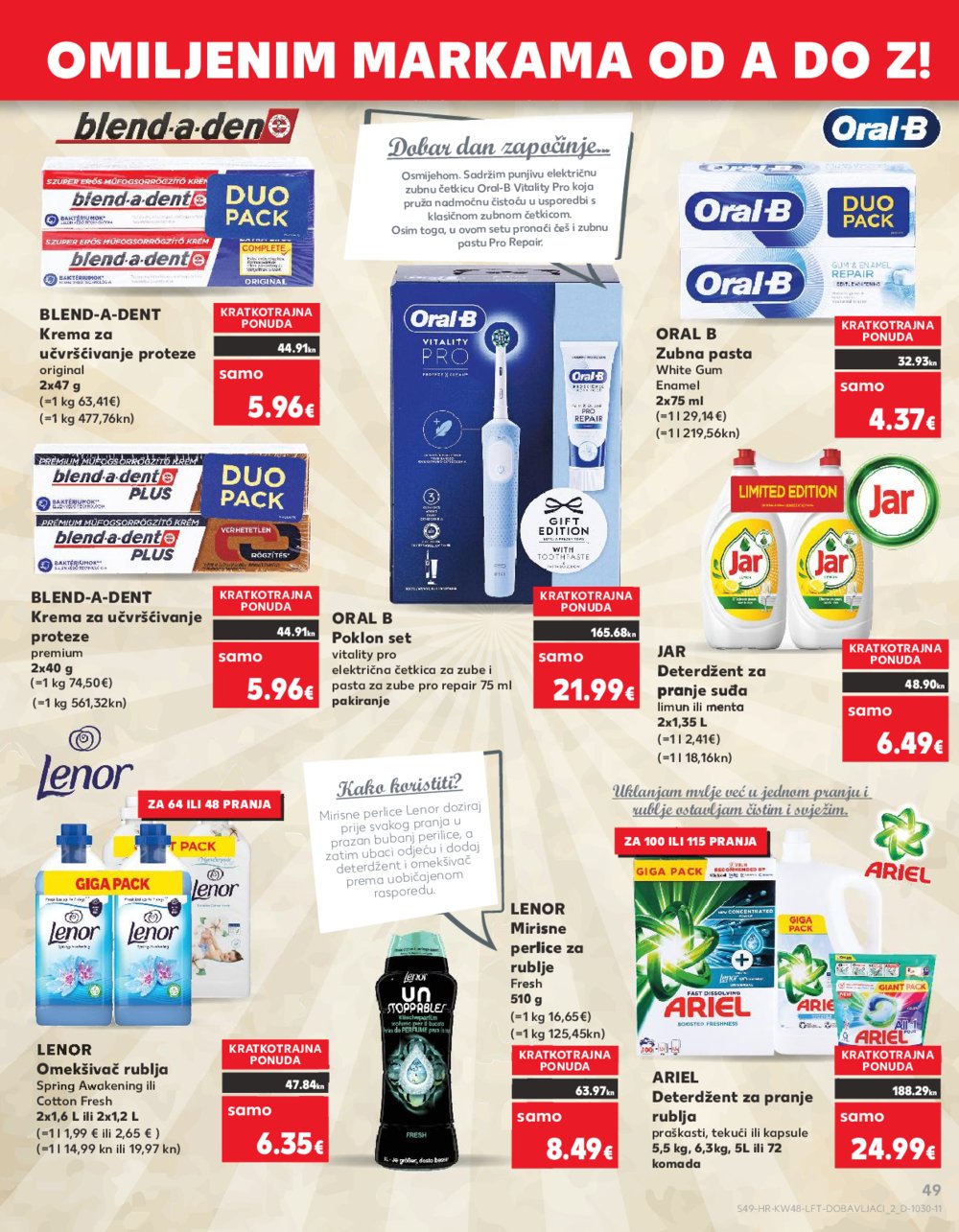Kaufland katalog Prehrana 29.11.-05.12.2023. Odabrane poslovnice