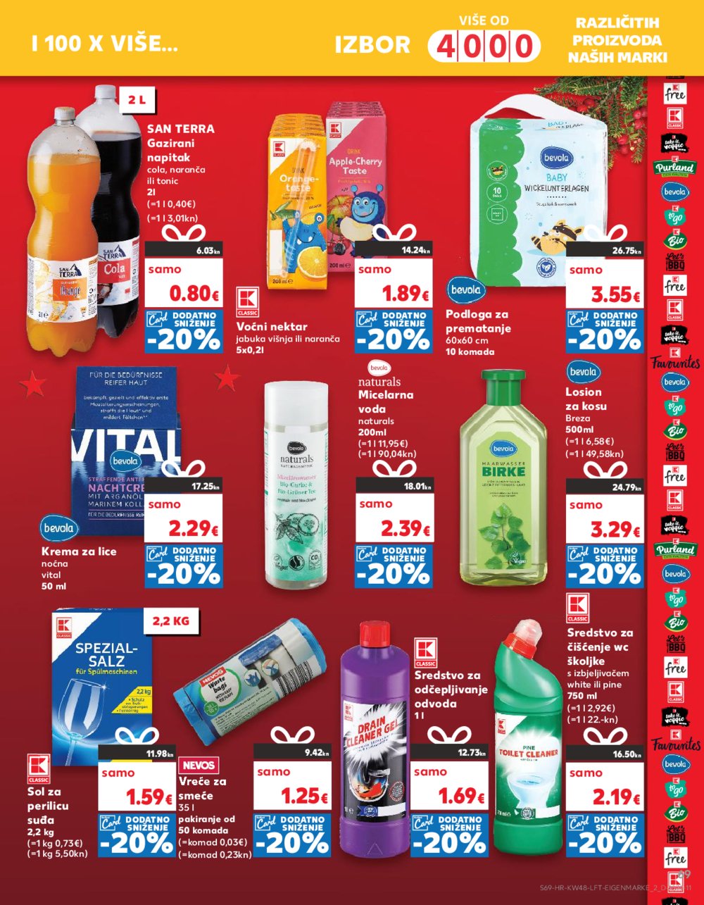 Kaufland katalog Prehrana 29.11.-05.12.2023. Odabrane poslovnice