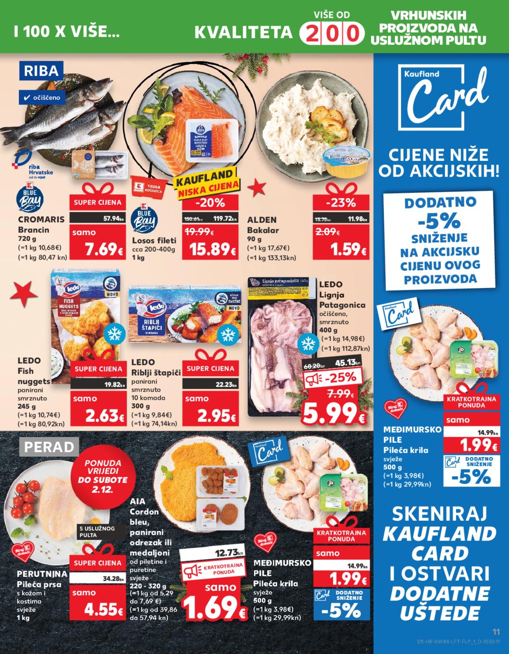 Kaufland katalog Prehrana 29.11.-05.12.2023. VG, DS, Ma, Rv, Po, Vu, Vo