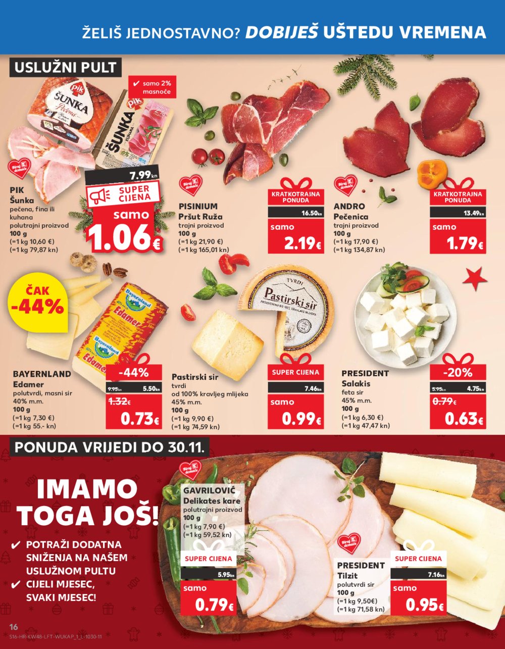 Kaufland katalog Prehrana 29.11.-05.12.2023. VG, DS, Ma, Rv, Po, Vu, Vo