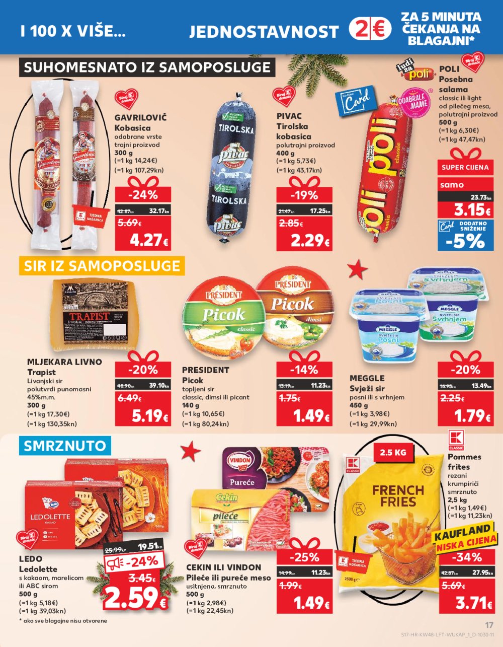 Kaufland katalog Prehrana 29.11.-05.12.2023. VG, DS, Ma, Rv, Po, Vu, Vo