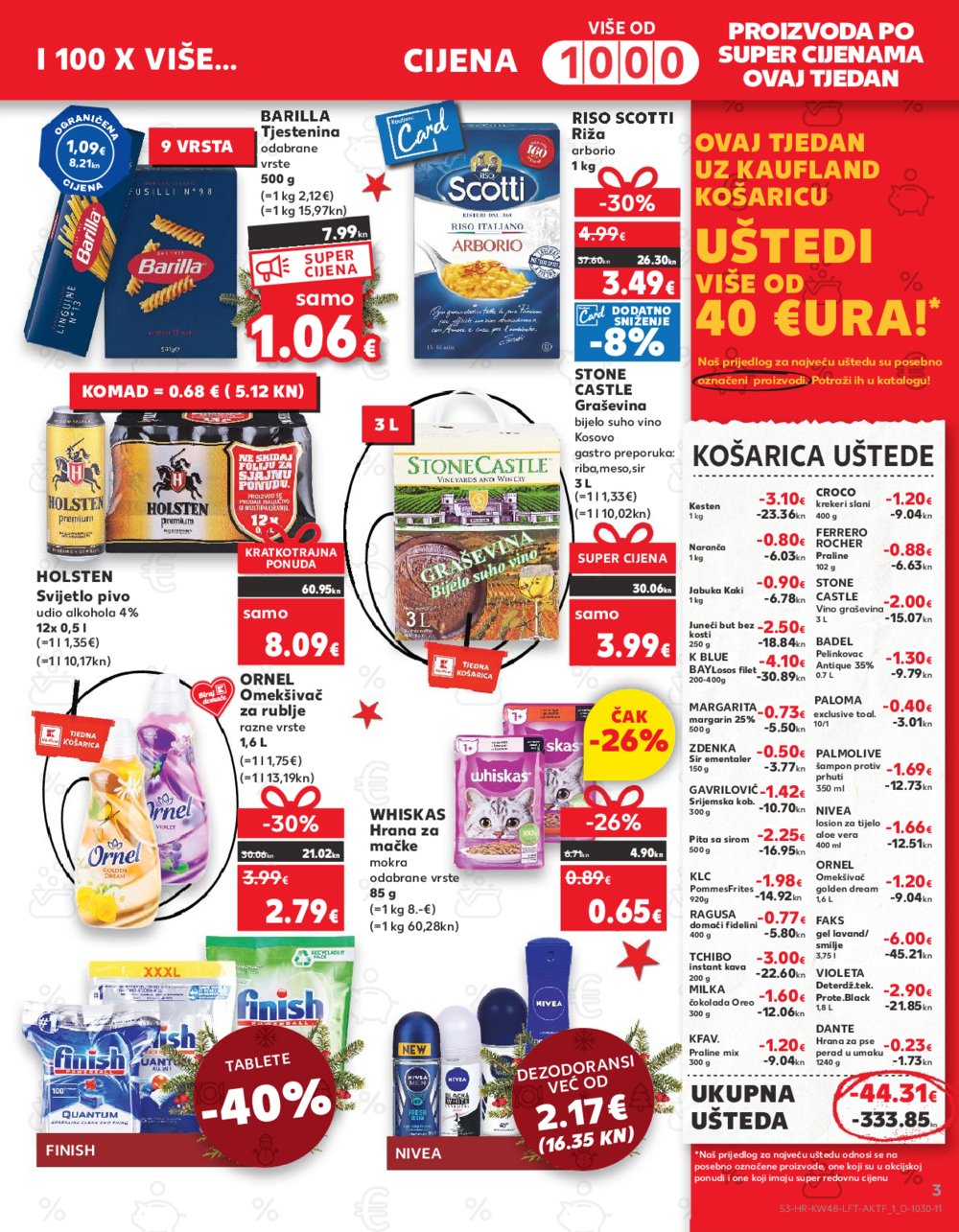 Kaufland katalog Prehrana 29.11.-05.12.2023. VG, DS, Ma, Rv, Po, Vu, Vo