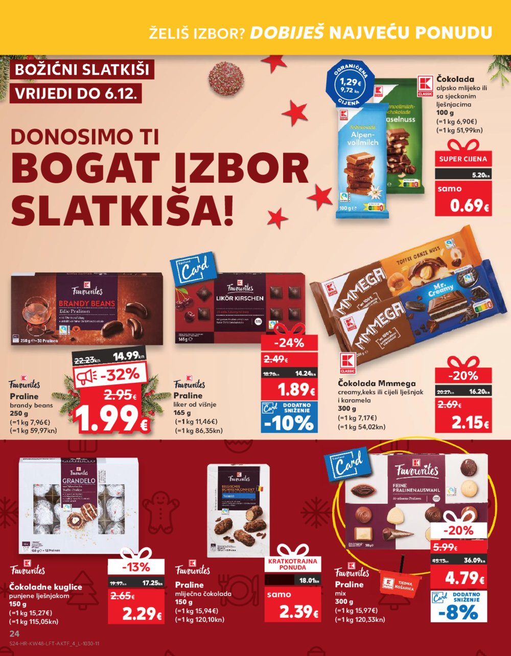 Kaufland katalog Prehrana 29.11.-05.12.2023. VG, DS, Ma, Rv, Po, Vu, Vo