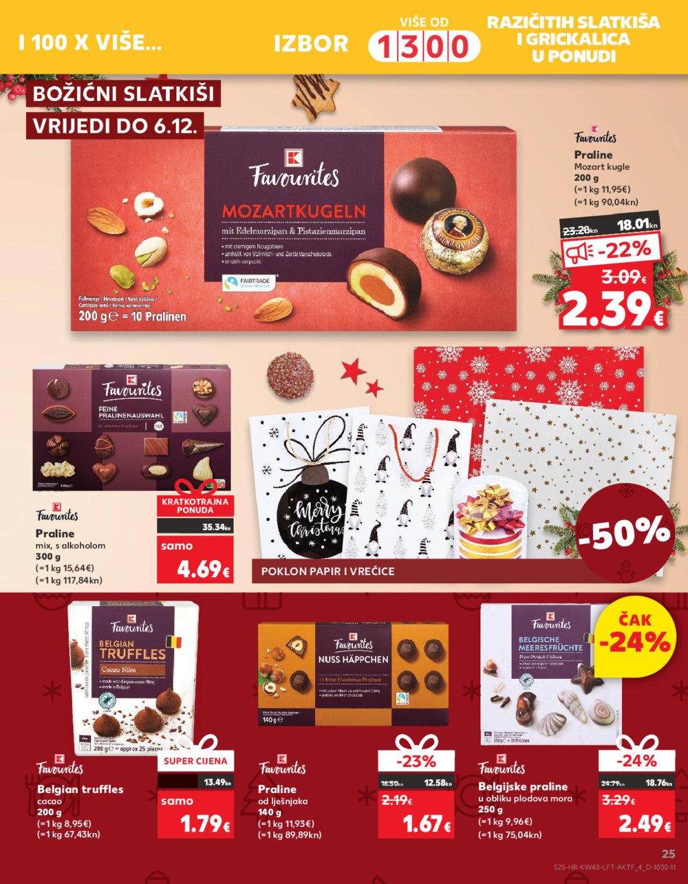 Kaufland katalog Prehrana 29.11.-05.12.2023. VG, DS, Ma, Rv, Po, Vu, Vo