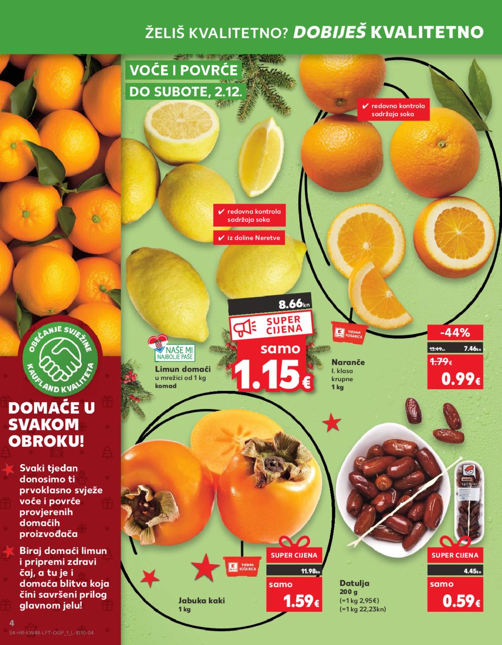 Kaufland katalog Prehrana 29.11.-05.12.2023. VG, DS, Ma, Rv, Po, Vu, Vo