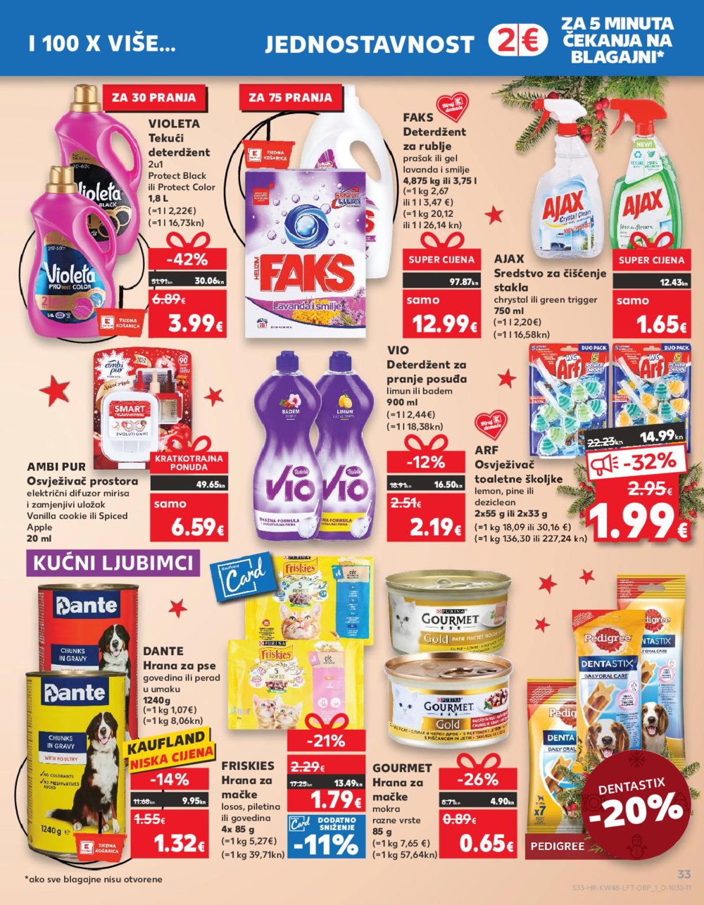 Kaufland katalog Prehrana 29.11.-05.12.2023. VG, DS, Ma, Rv, Po, Vu, Vo