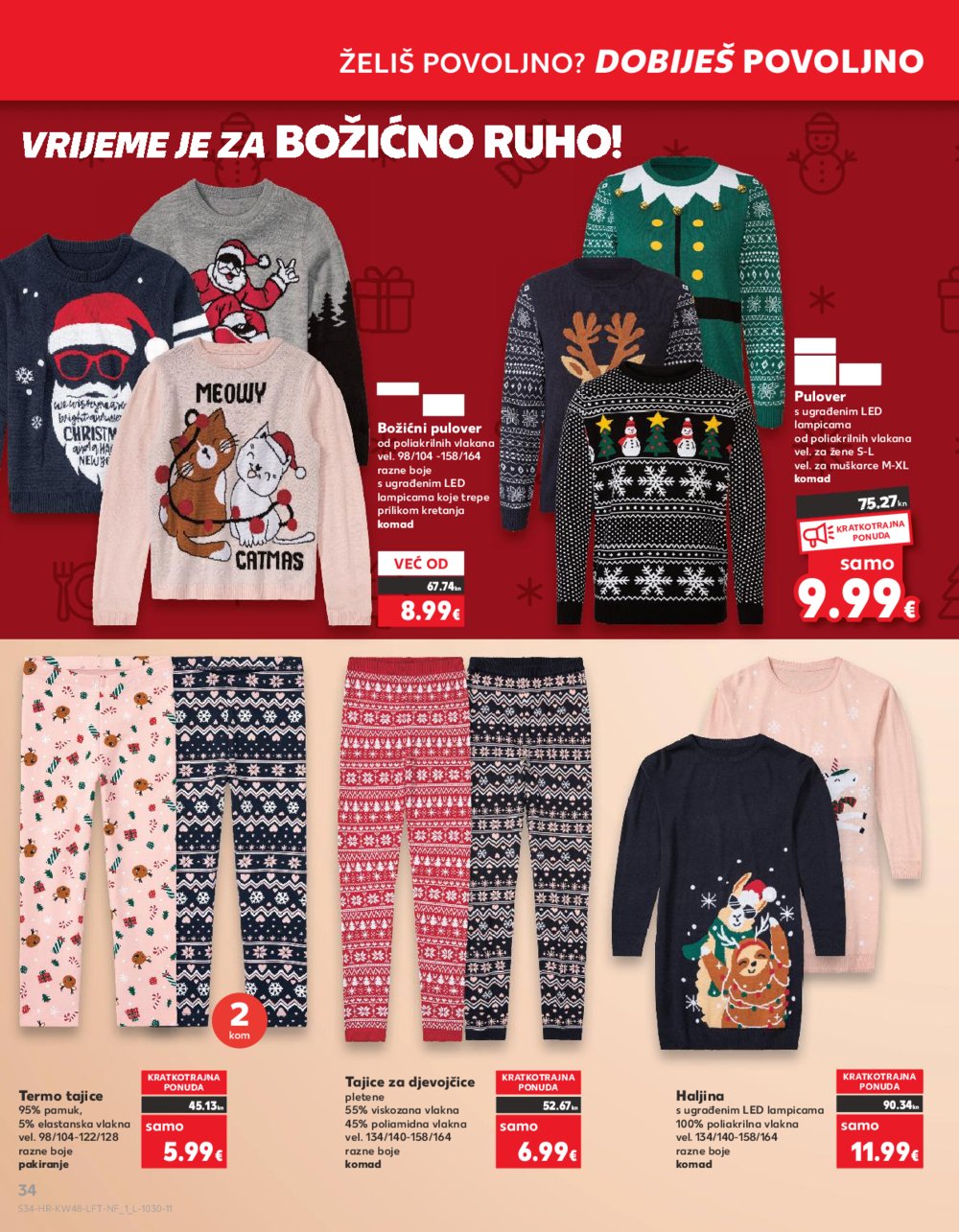 Kaufland katalog Prehrana 29.11.-05.12.2023. VG, DS, Ma, Rv, Po, Vu, Vo