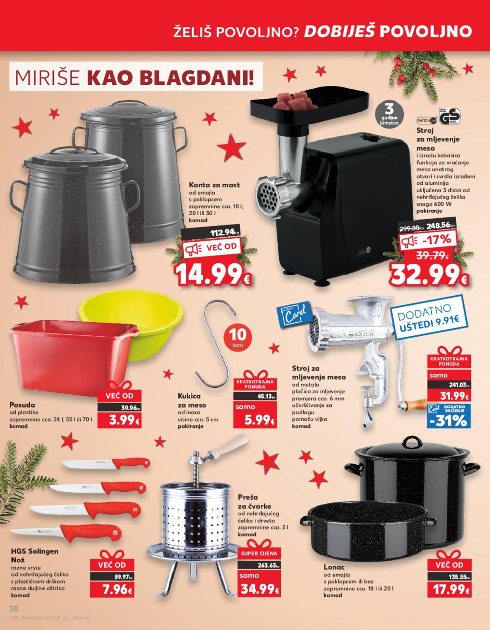 Kaufland katalog Prehrana 29.11.-05.12.2023. VG, DS, Ma, Rv, Po, Vu, Vo
