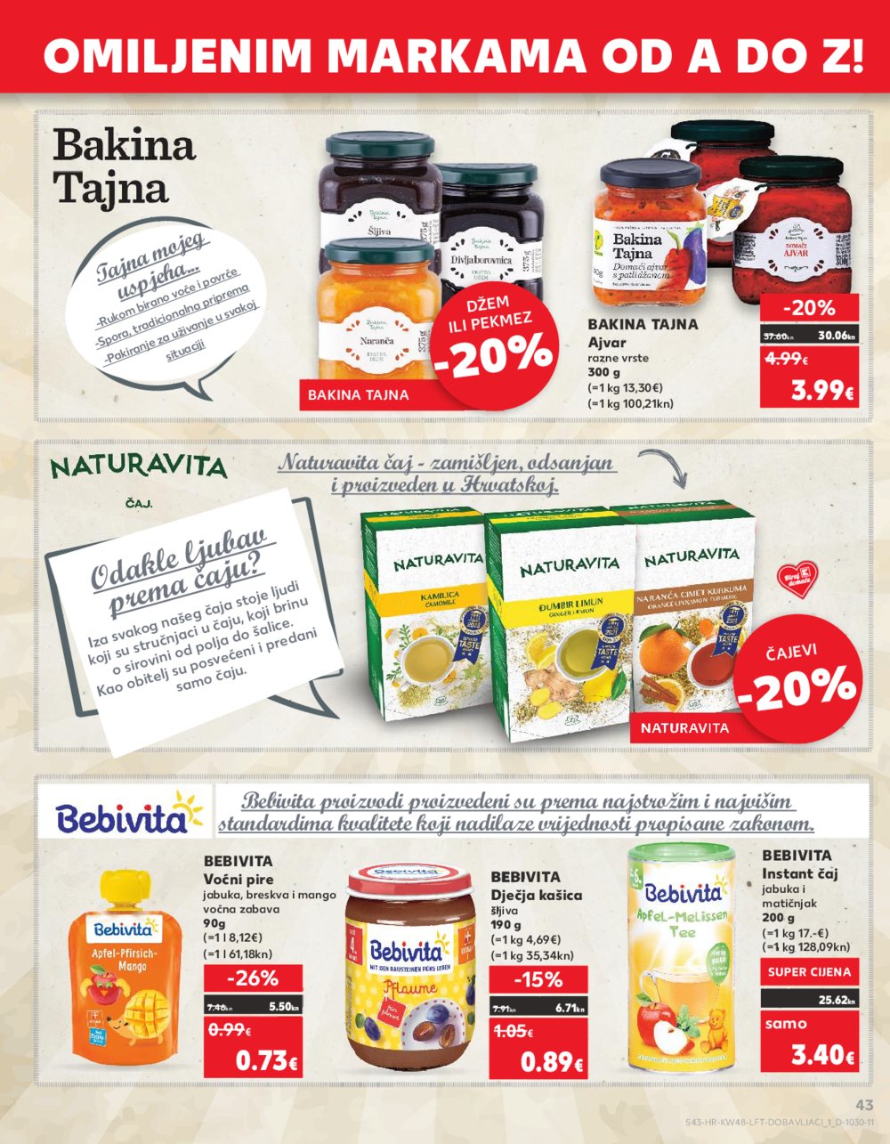 Kaufland katalog Prehrana 29.11.-05.12.2023. VG, DS, Ma, Rv, Po, Vu, Vo