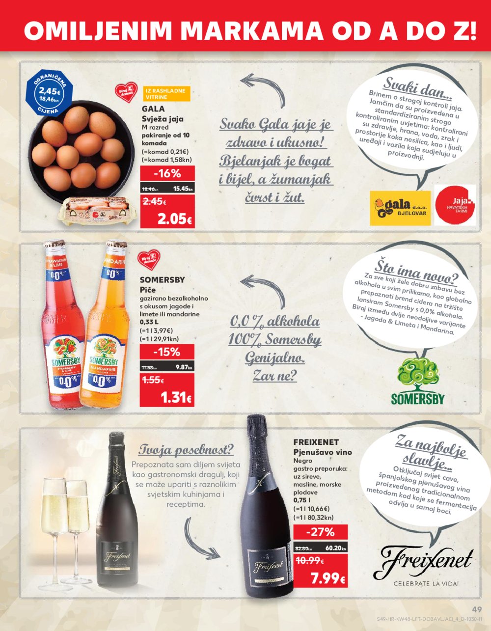 Kaufland katalog Prehrana 29.11.-05.12.2023. VG, DS, Ma, Rv, Po, Vu, Vo