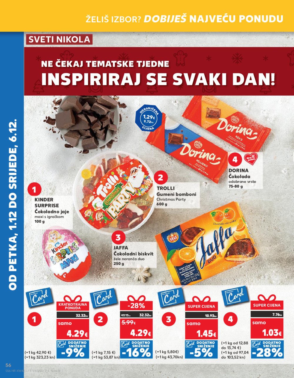 Kaufland katalog Prehrana 29.11.-05.12.2023. VG, DS, Ma, Rv, Po, Vu, Vo