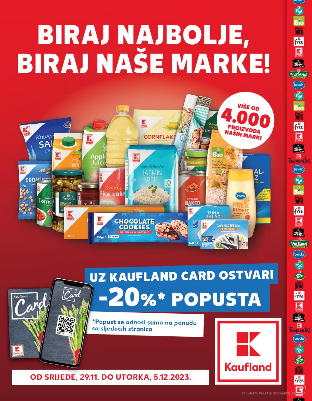 Kaufland katalog Prehrana 29.11.-05.12.2023. VG, DS, Ma, Rv, Po, Vu, Vo