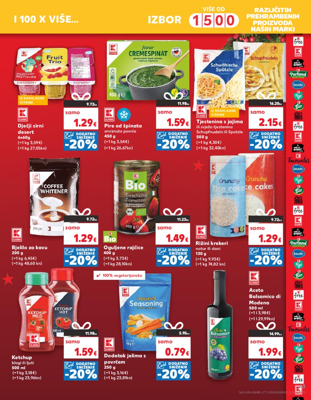 Kaufland katalog Prehrana 29.11.-05.12.2023. VG, DS, Ma, Rv, Po, Vu, Vo
