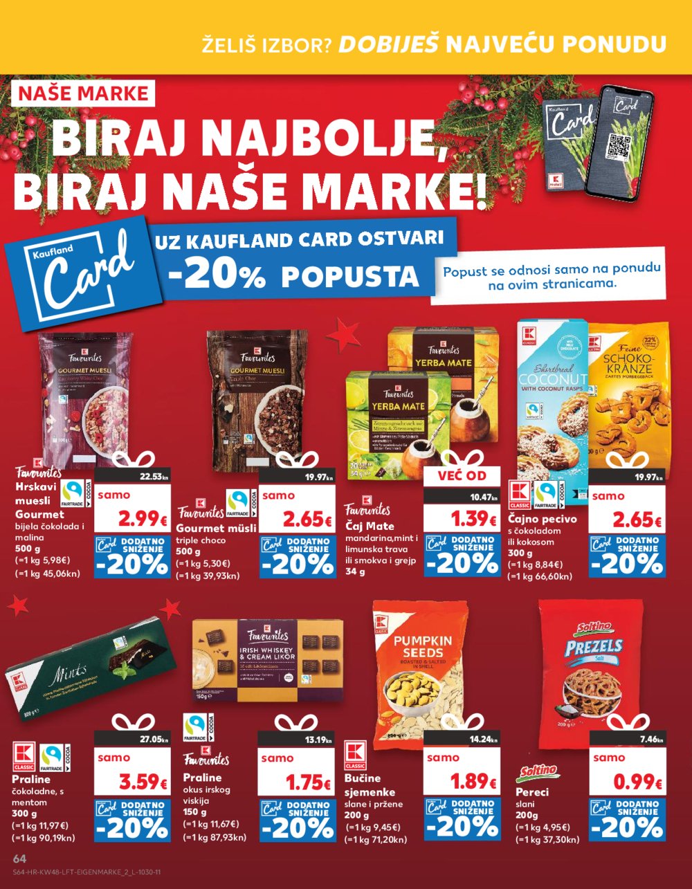 Kaufland katalog Prehrana 29.11.-05.12.2023. VG, DS, Ma, Rv, Po, Vu, Vo