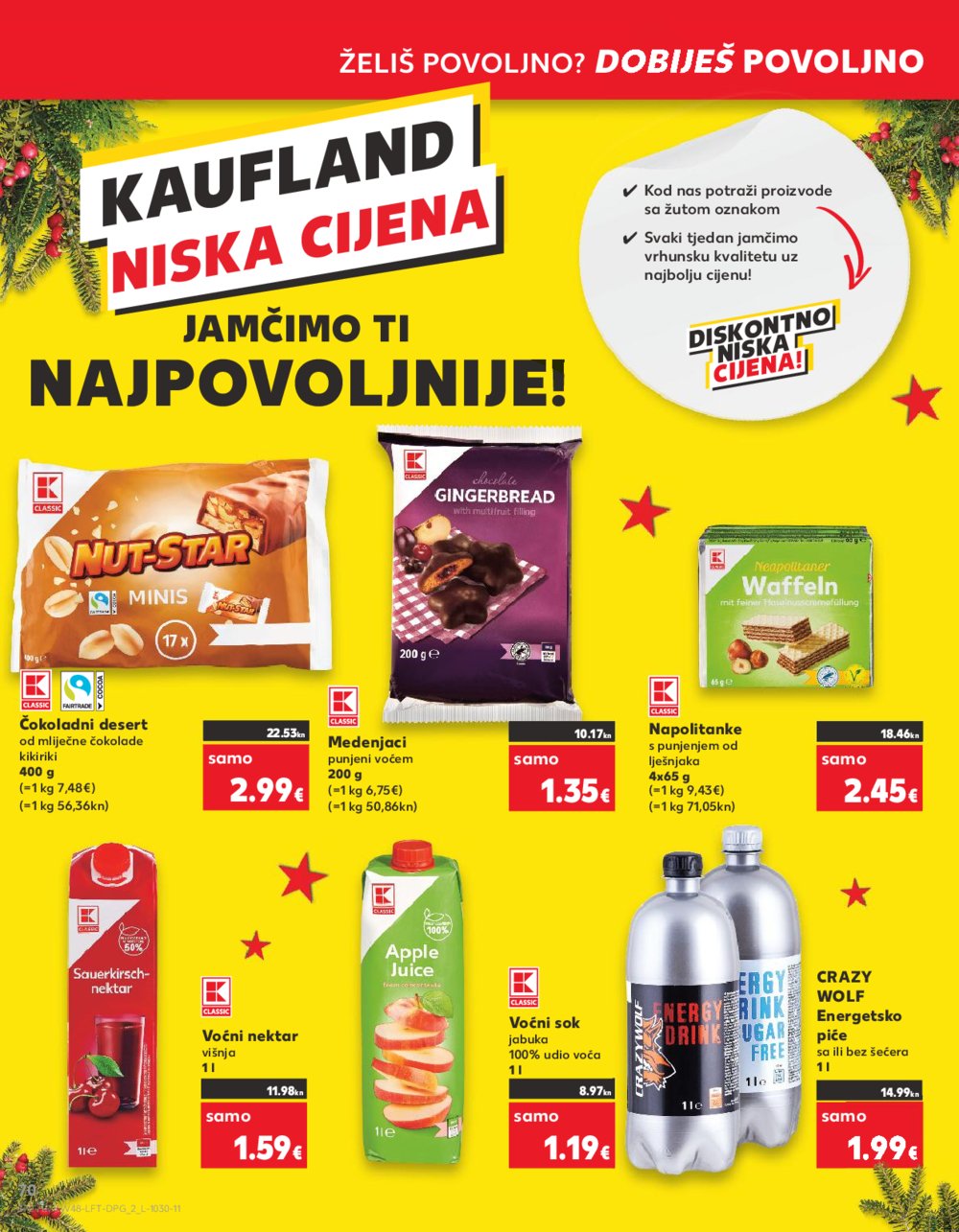 Kaufland katalog Prehrana 29.11.-05.12.2023. VG, DS, Ma, Rv, Po, Vu, Vo