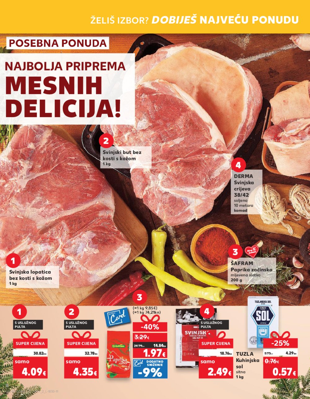 Kaufland katalog Prehrana 29.11.-05.12.2023. VG, DS, Ma, Rv, Po, Vu, Vo