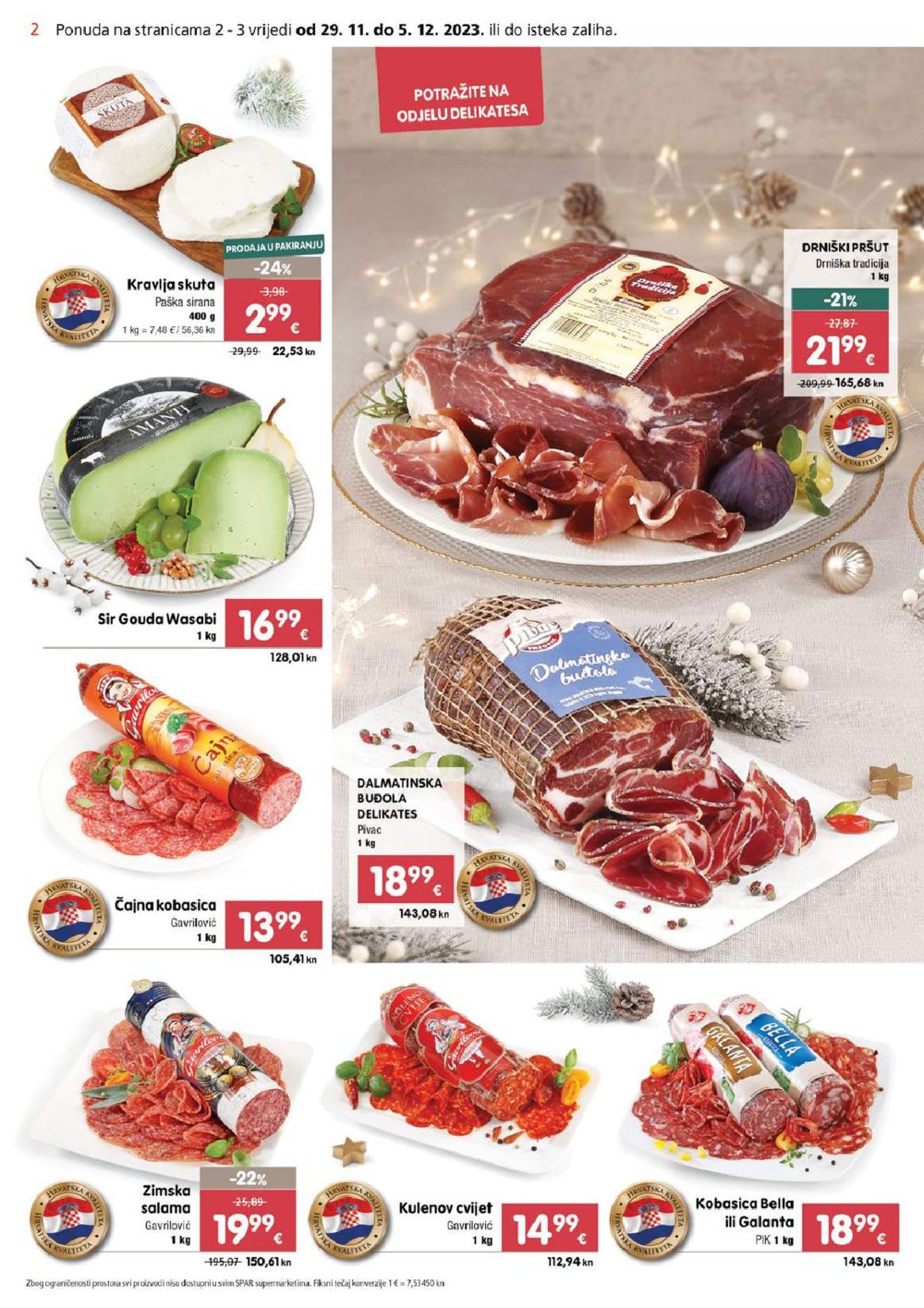 SPAR katalog Akcija 29.11.-05.12.2023.