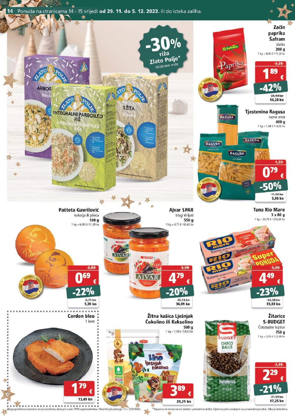 SPAR katalog Akcija 29.11.-05.12.2023.
