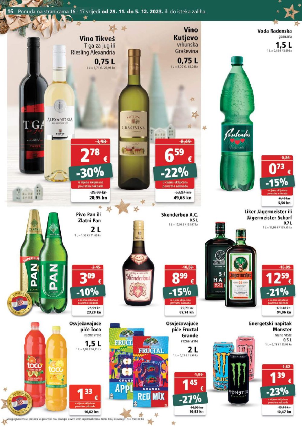 SPAR katalog Akcija 29.11.-05.12.2023.