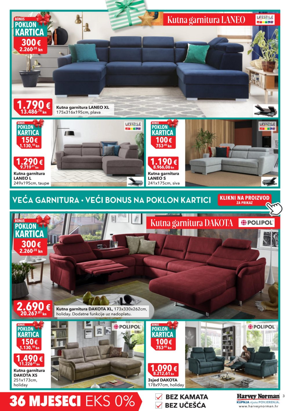 Harvey Norman katalog Namještaj 30.11.-13.12.2023.