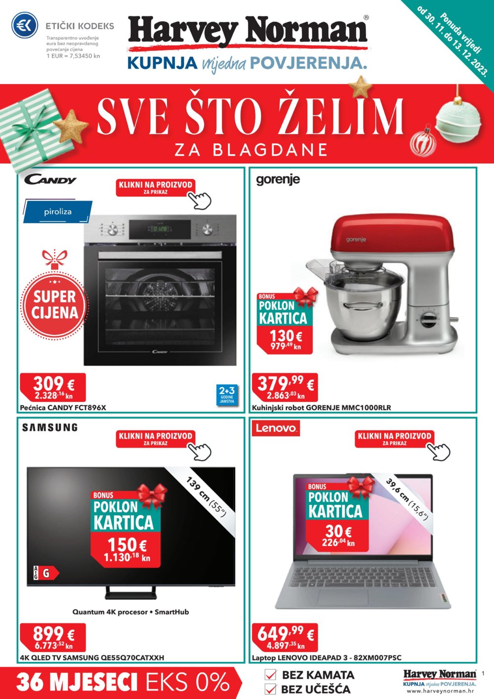 Harvey Norman katalog Tehnika 30.11.-13.12.2023.