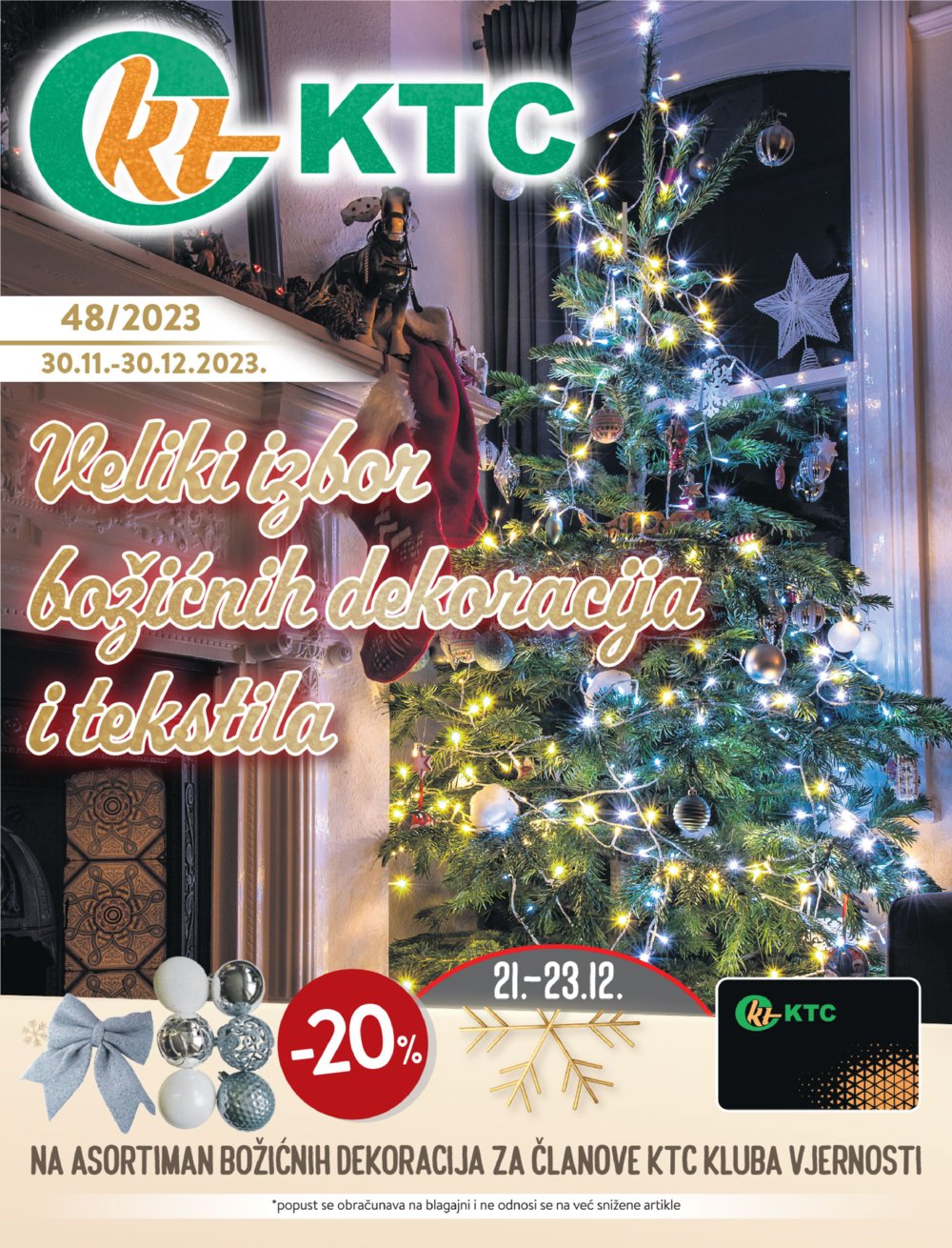 KTC katalog Božićna dekoracija 30.11.-30.12.2023.