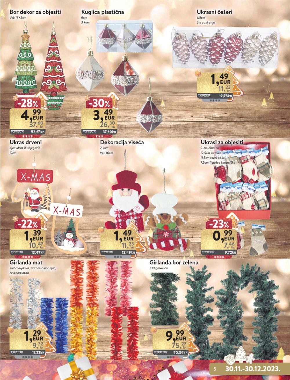 KTC katalog Božićna dekoracija 30.11.-30.12.2023.