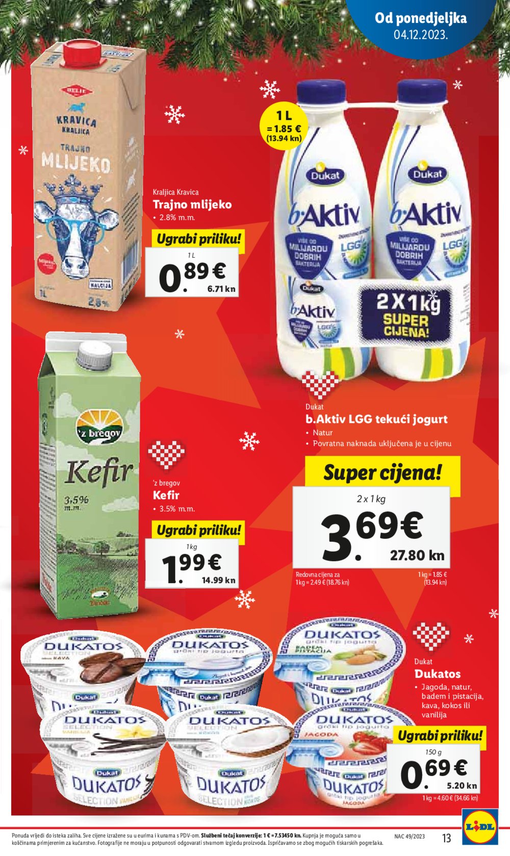 Lidl super ponuda od ponedjeljka 04.12.-10.12.2023.