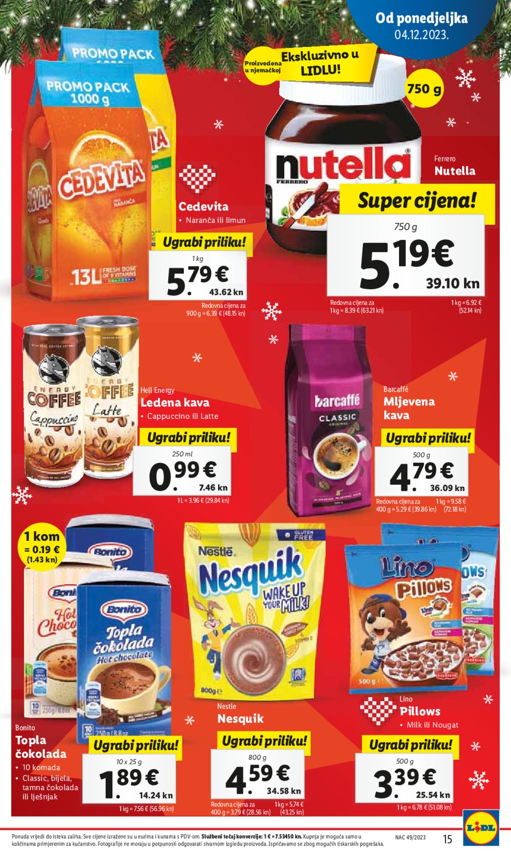 Lidl super ponuda od ponedjeljka 04.12.-10.12.2023.