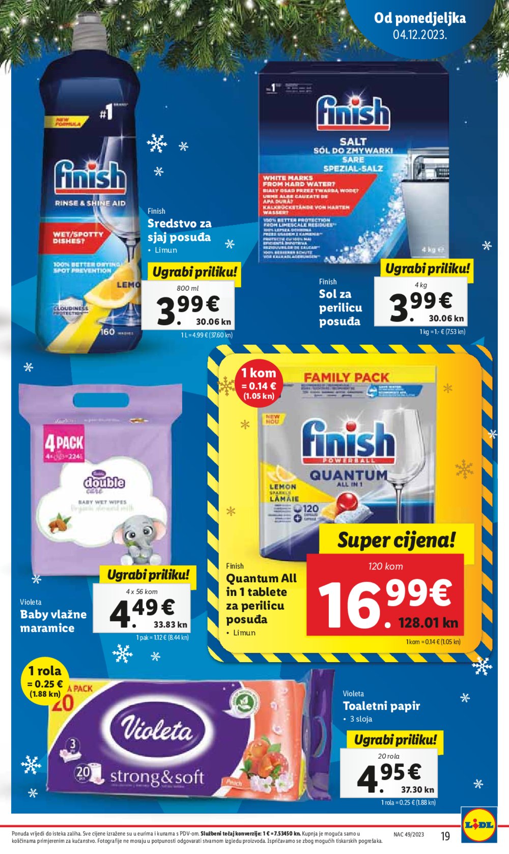 Lidl super ponuda od ponedjeljka 04.12.-10.12.2023.