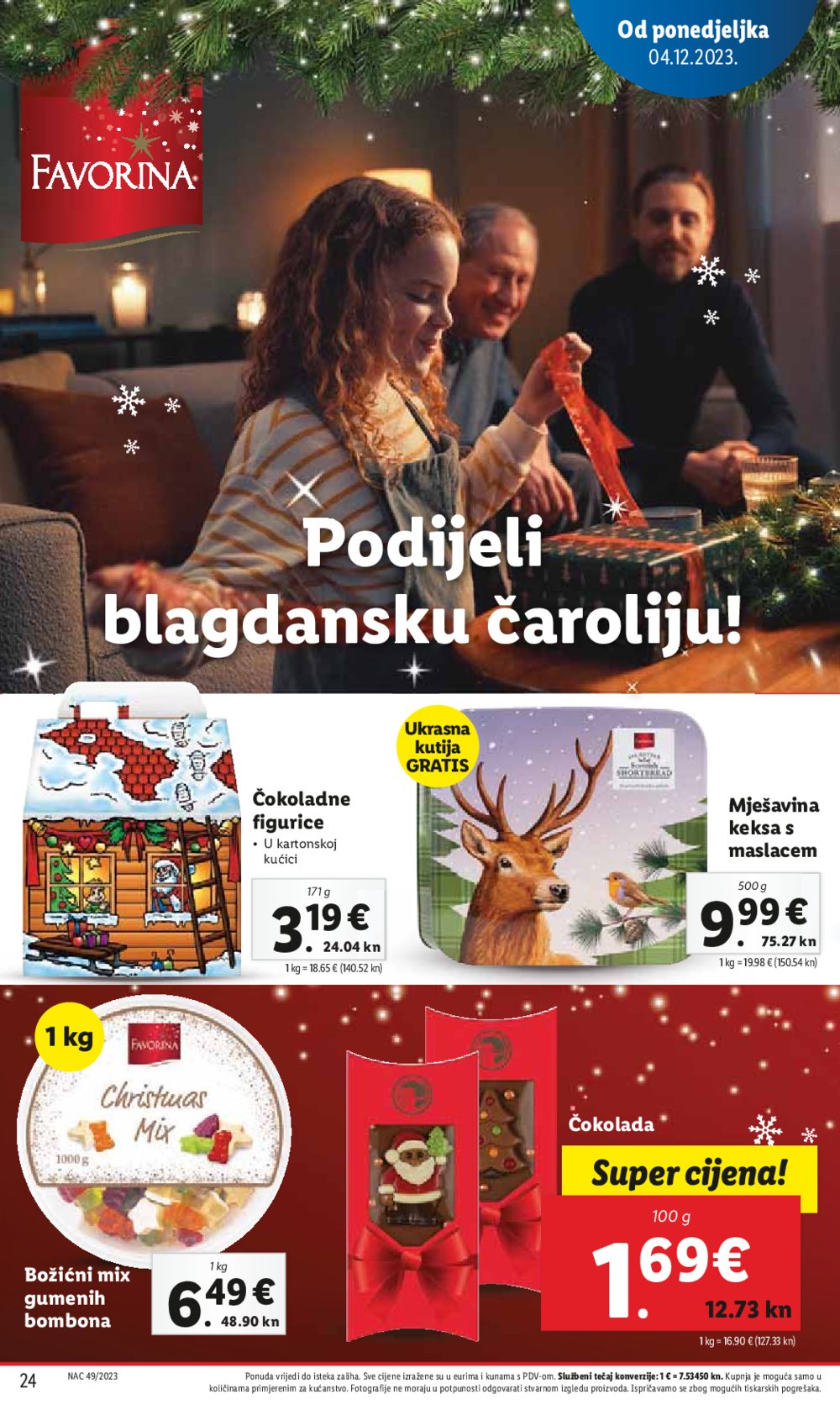 Lidl super ponuda od ponedjeljka 04.12.-10.12.2023.