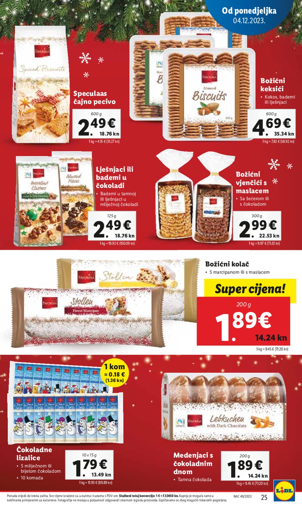 Lidl super ponuda od ponedjeljka 04.12.-10.12.2023.