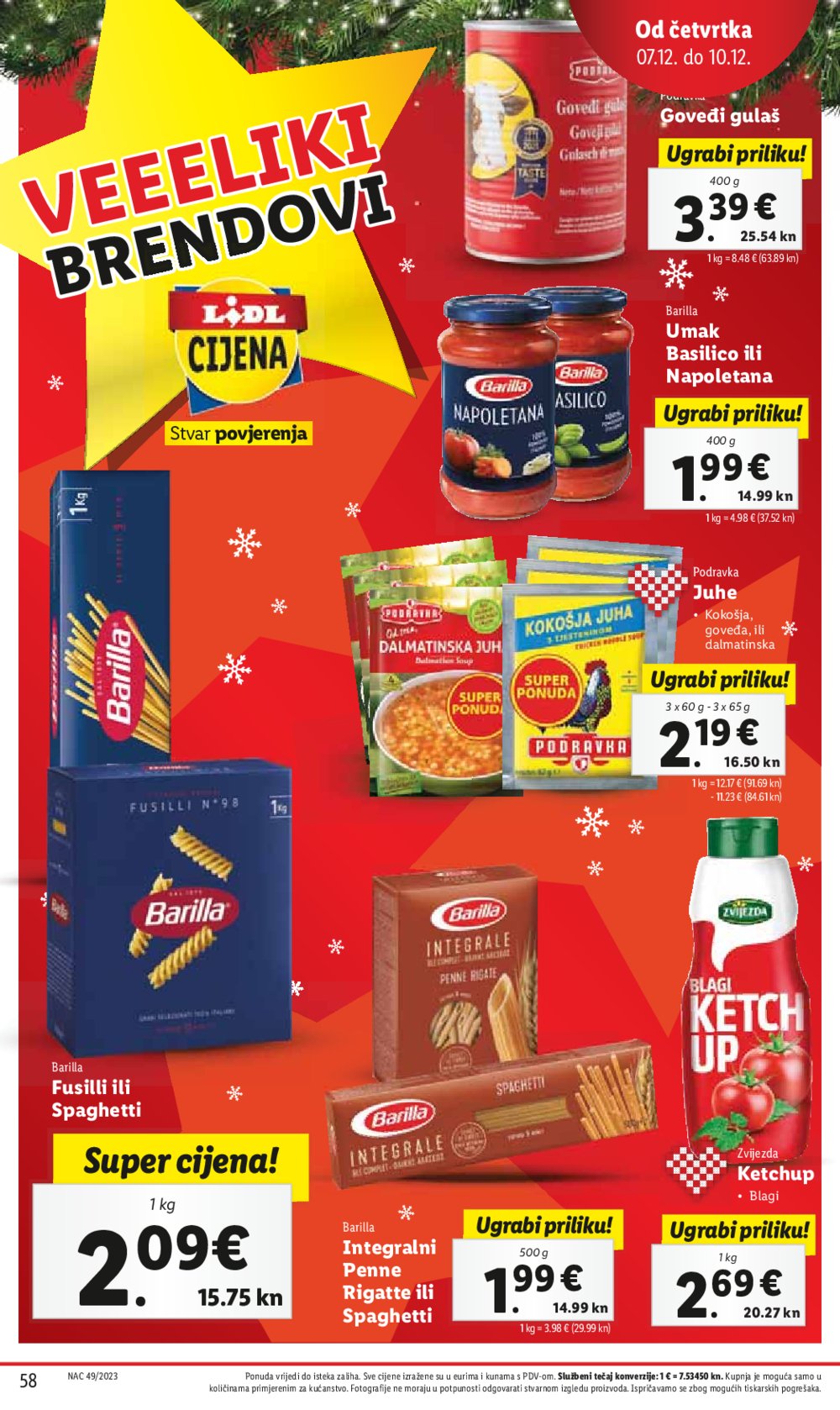 Lidl super ponuda od ponedjeljka 04.12.-10.12.2023.