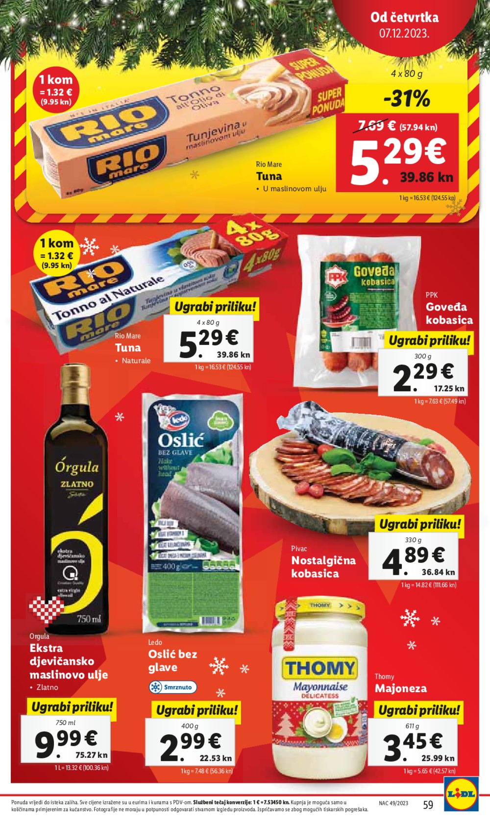 Lidl super ponuda od ponedjeljka 04.12.-10.12.2023.