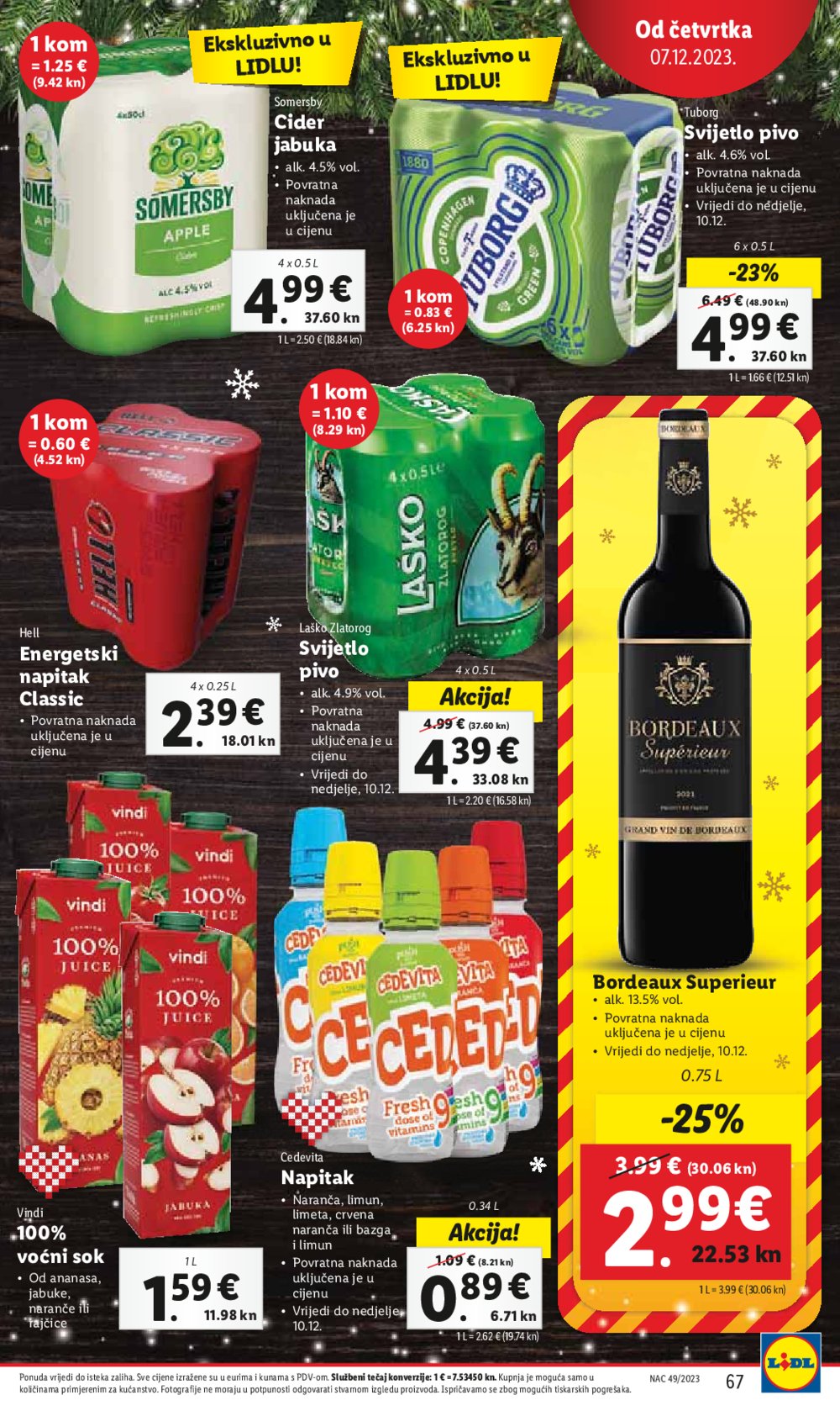 Lidl super ponuda od ponedjeljka 04.12.-10.12.2023.