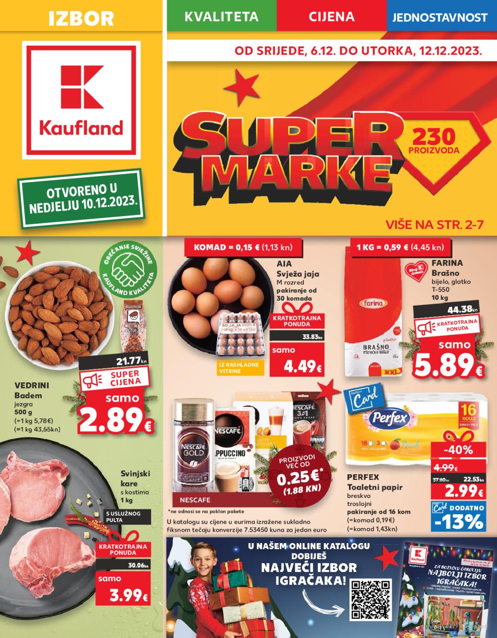Kaufland katalog Prehrana 06.12.-12.12.2023. Vodice