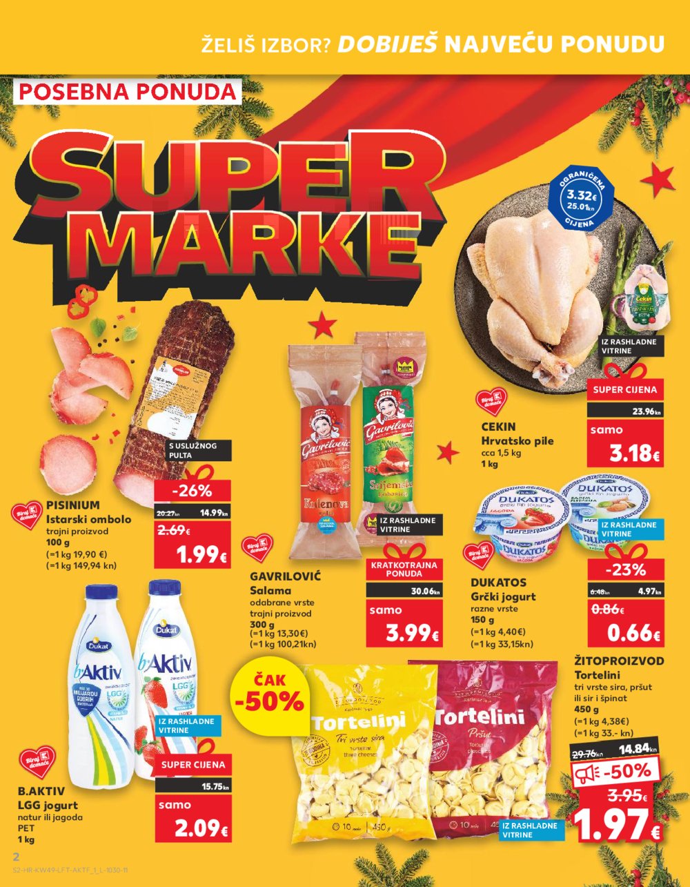 Kaufland katalog Prehrana 06.12.-12.12.2023. Vodice