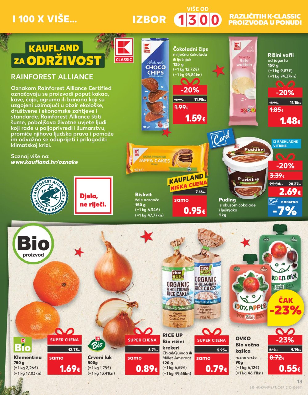 Kaufland katalog Prehrana 06.12.-12.12.2023. Vodice