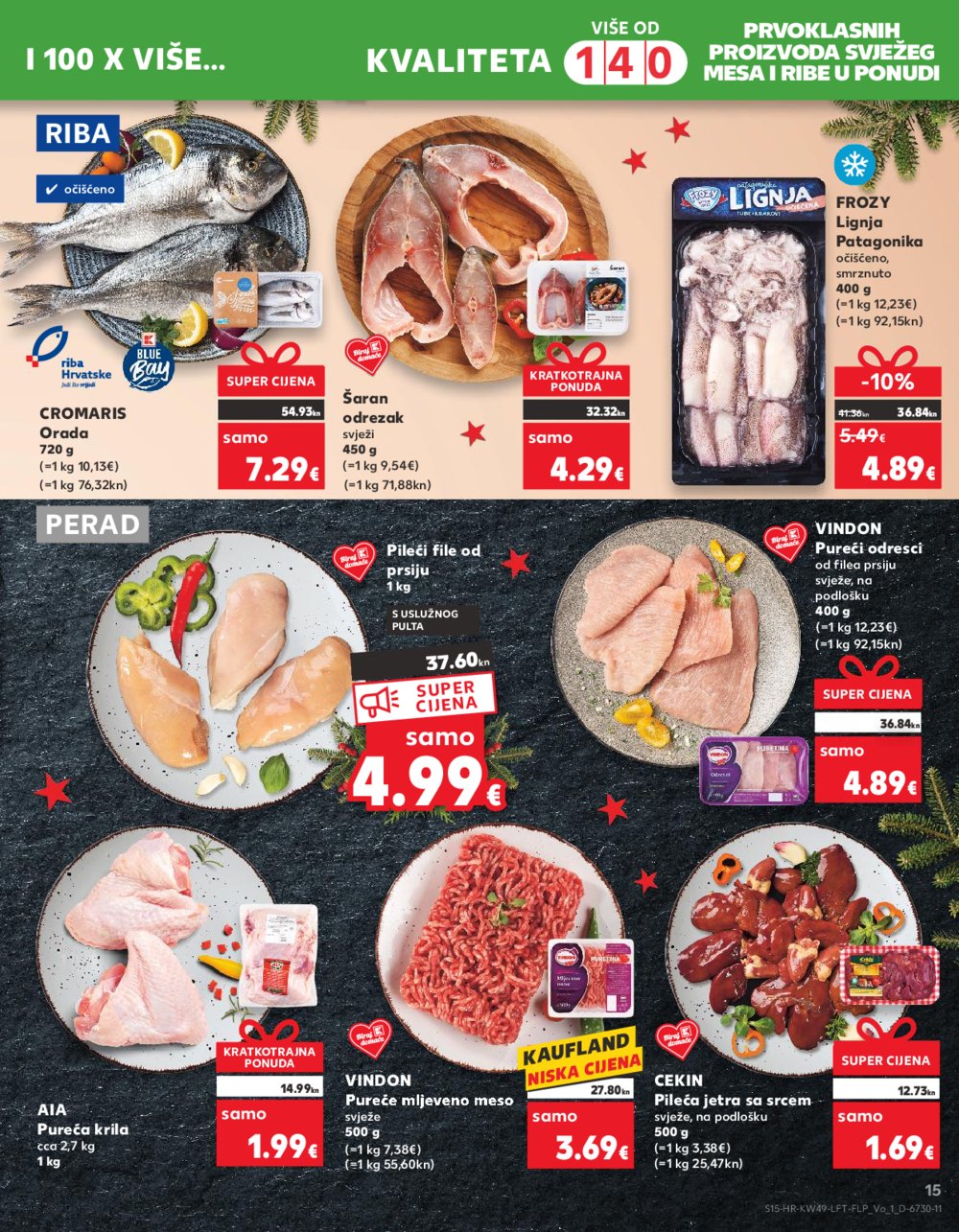 Kaufland katalog Prehrana 06.12.-12.12.2023. Vodice