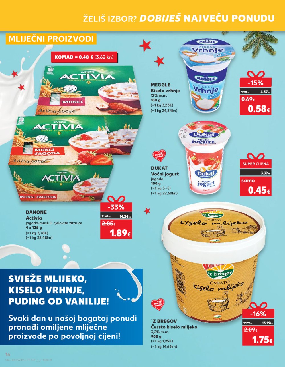 Kaufland katalog Prehrana 06.12.-12.12.2023. Vodice