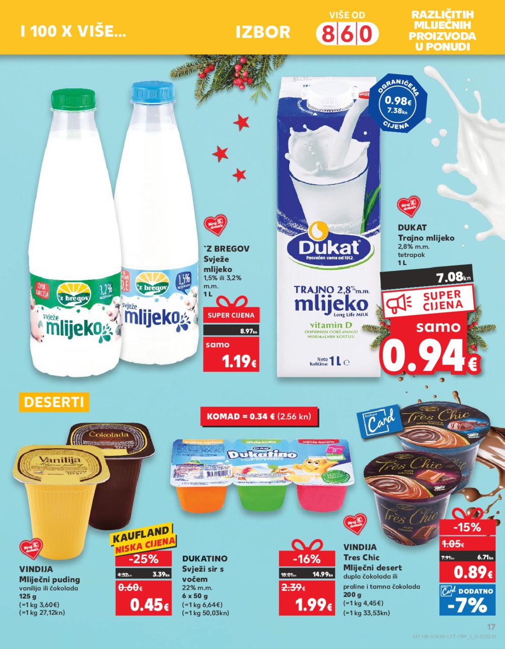 Kaufland katalog Prehrana 06.12.-12.12.2023. Vodice