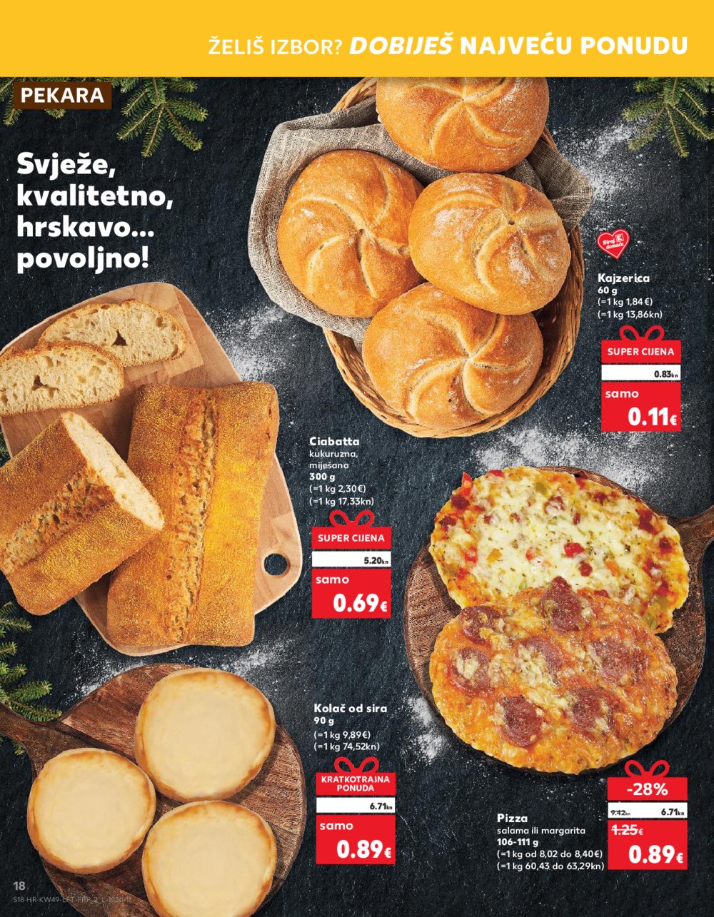 Kaufland katalog Prehrana 06.12.-12.12.2023. Vodice