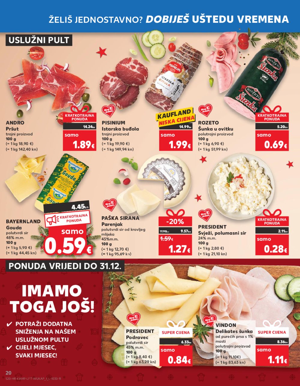Kaufland katalog Prehrana 06.12.-12.12.2023. Vodice