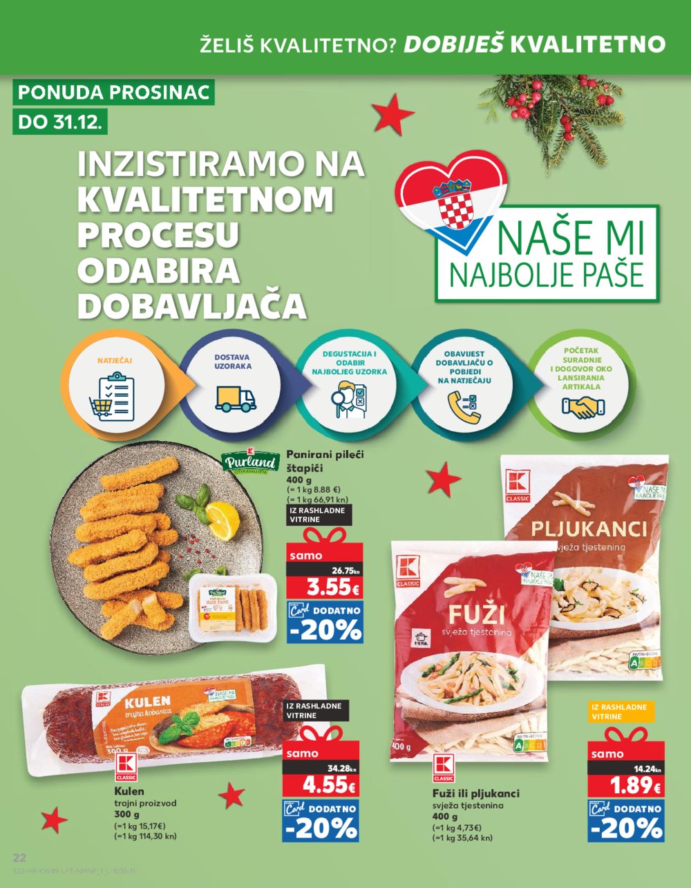 Kaufland katalog Prehrana 06.12.-12.12.2023. Vodice
