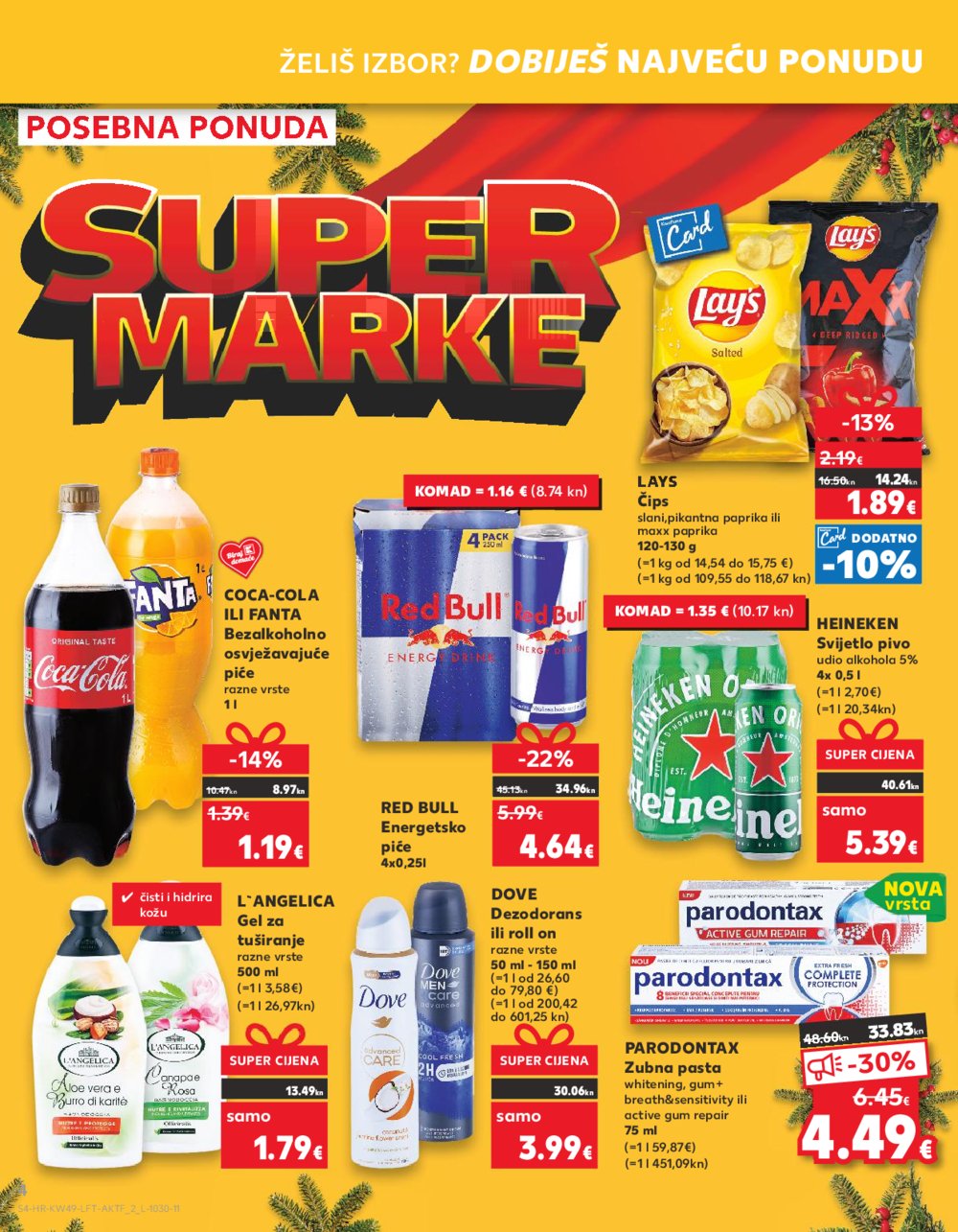 Kaufland katalog Prehrana 06.12.-12.12.2023. Vodice