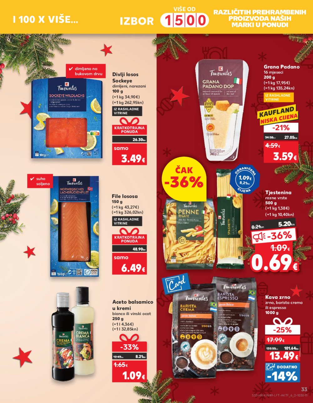 Kaufland katalog Prehrana 06.12.-12.12.2023. Vodice