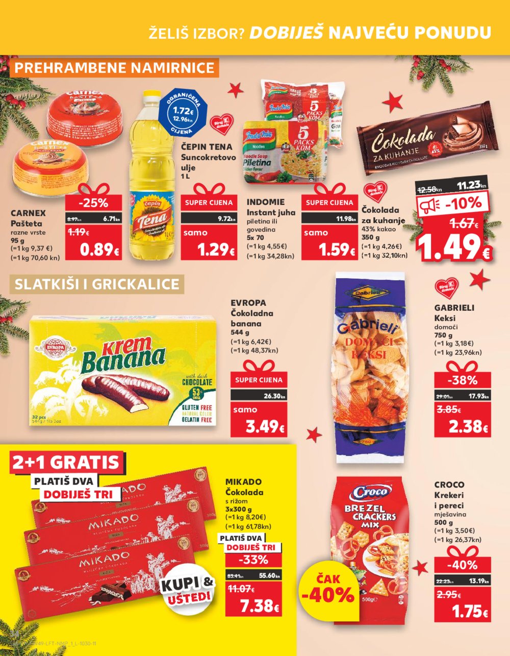 Kaufland katalog Prehrana 06.12.-12.12.2023. Vodice